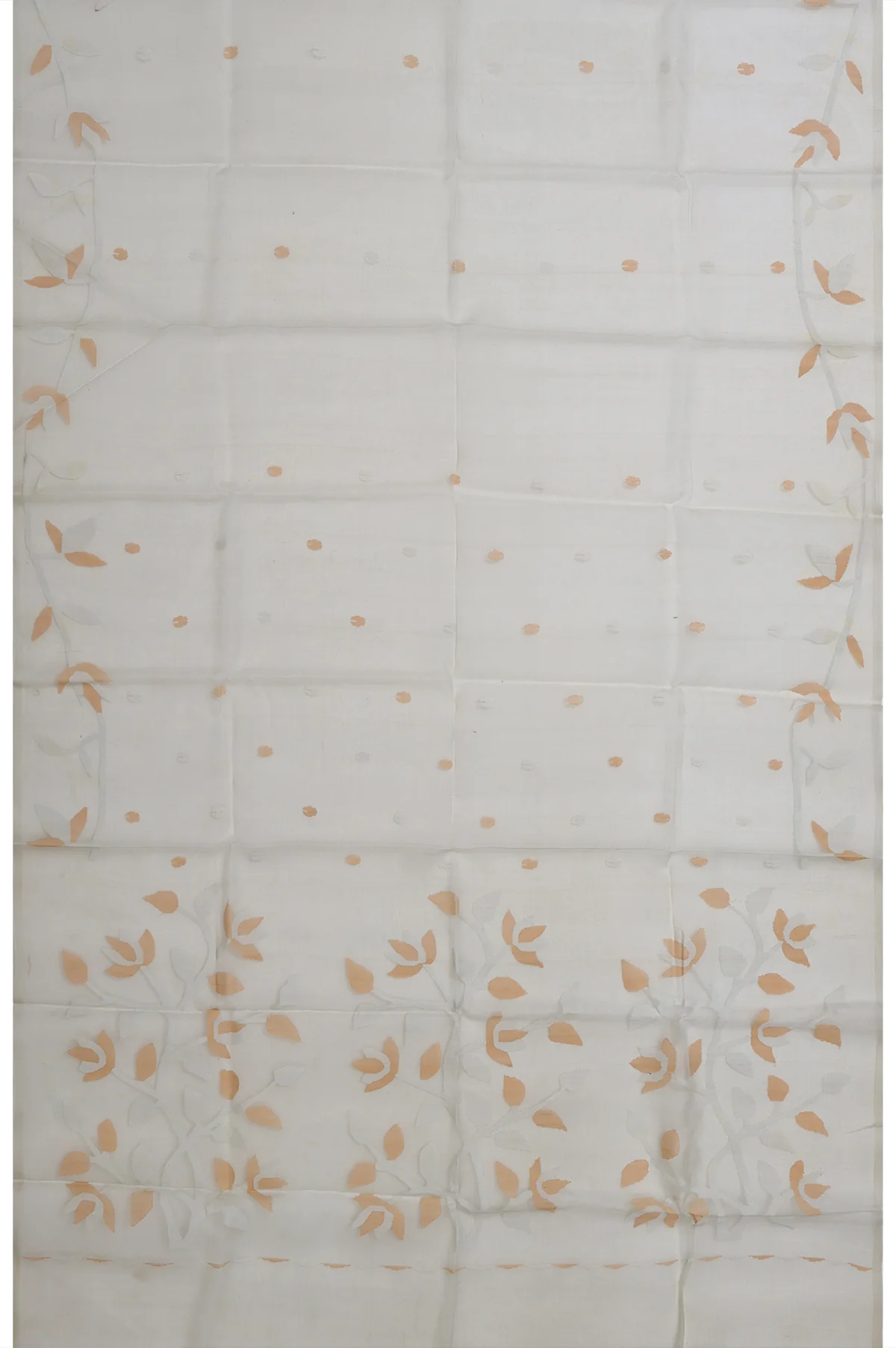 Pista Green Bengal Jamdani Saree - Image 5
