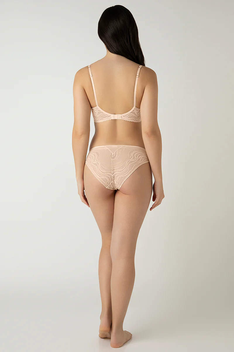 DELICATE BLOOM PRINT Demure Padded Non-Wired Demi Bra - Image 7