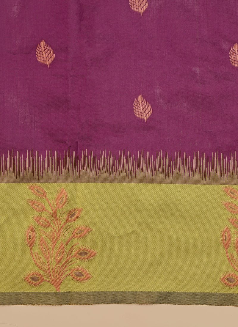 Banarasi Silk Zari Woven Jacquard Saree For Festive Glamour Festive Wear - Image 6