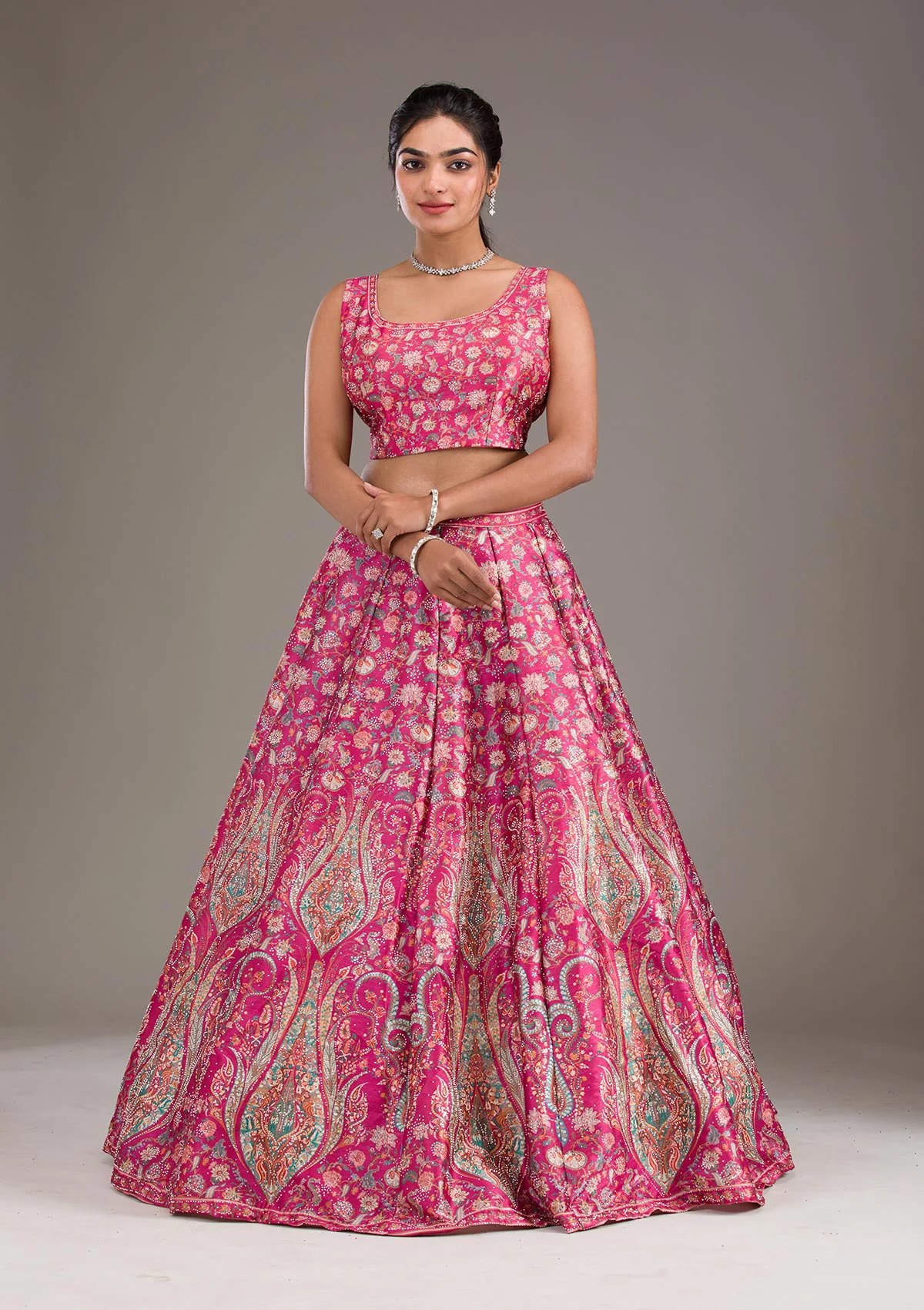Zariwork Banarasi Readymade Lehenga - Image 10