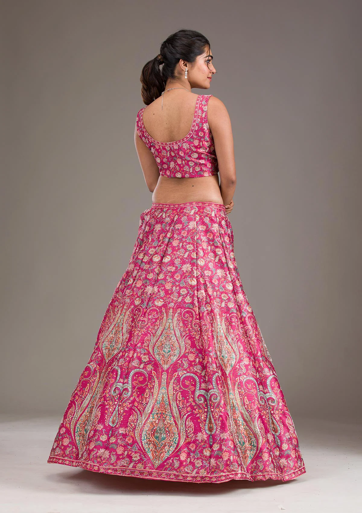 Zariwork Banarasi Readymade Lehenga - Image 16