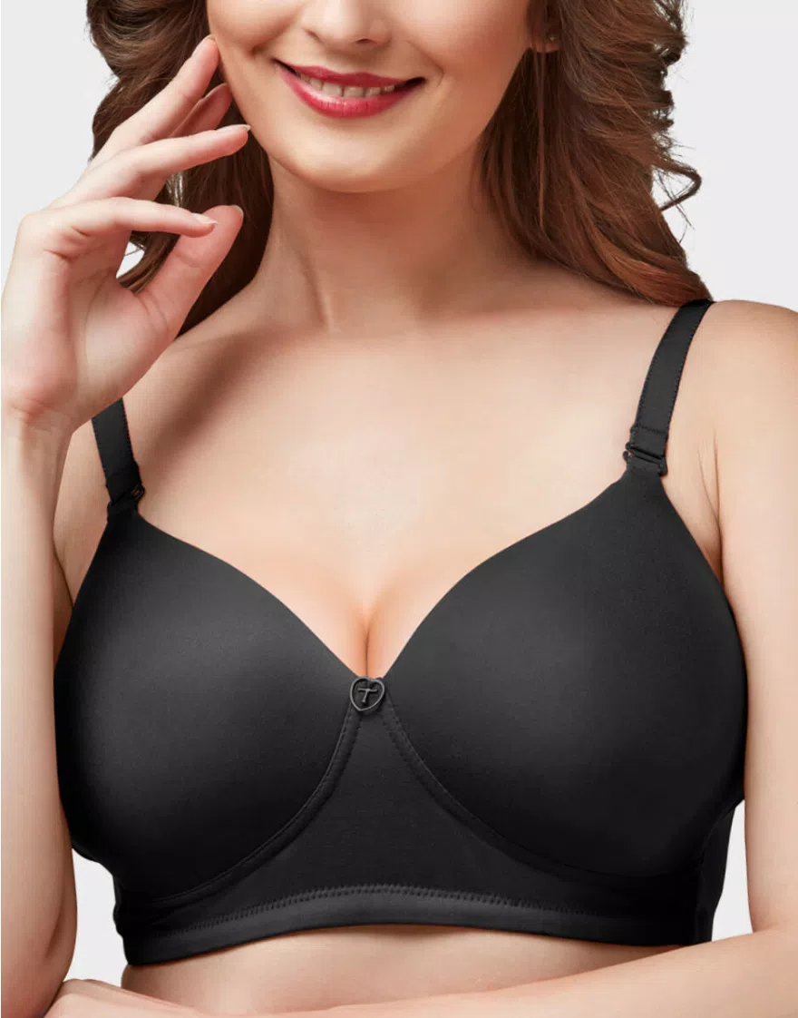 BLack Women Full Coverage Non Padded Bra - Image 4