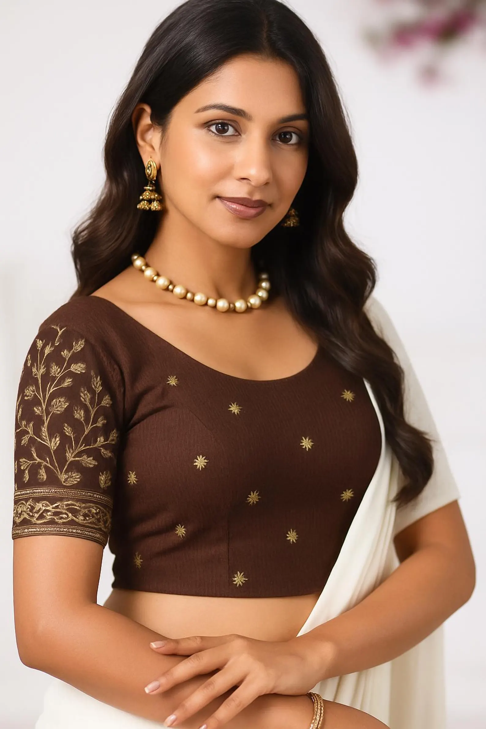 Stretchable Blouse – stretchy saree blouse crop top crop blouse choli - Image 7