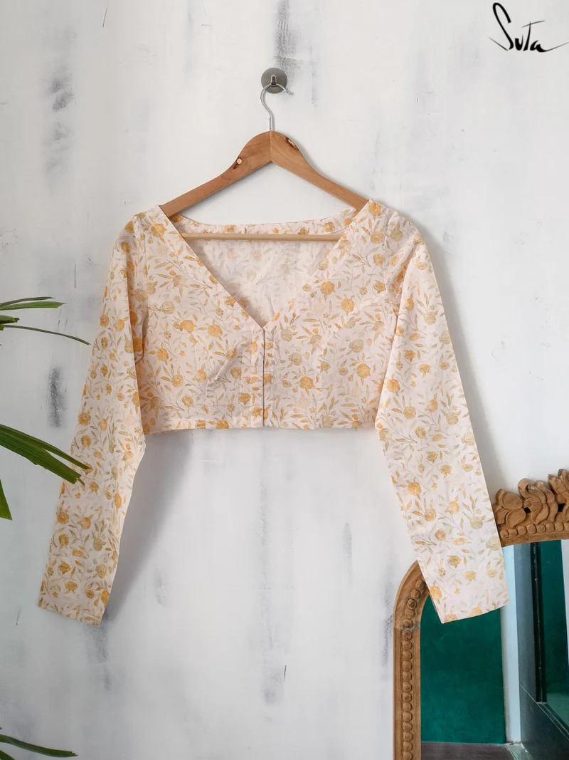 Morning Primrose Cotton Blouse - Image 5